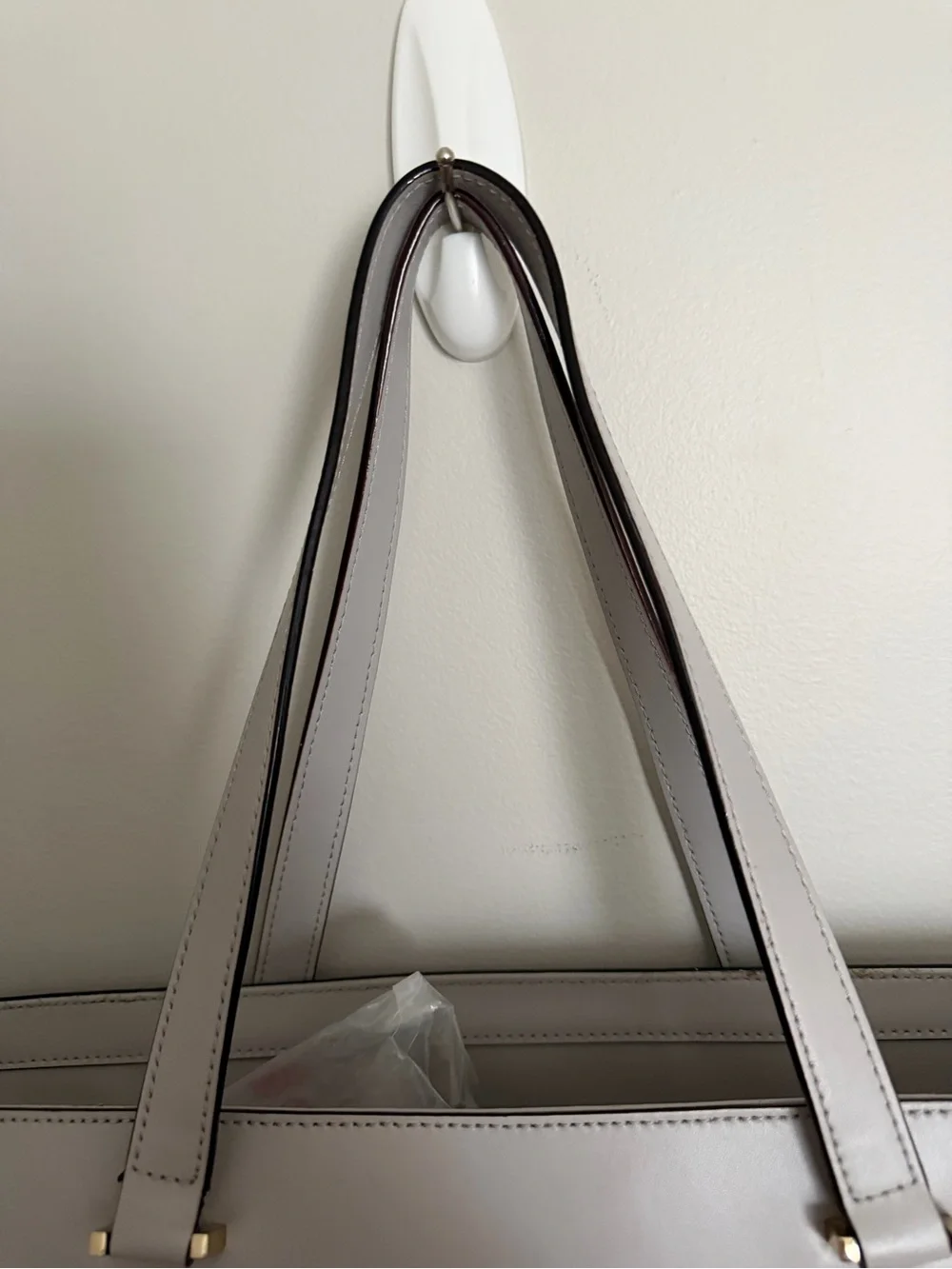 kate spade Light Gray Tote with Gold Hardware